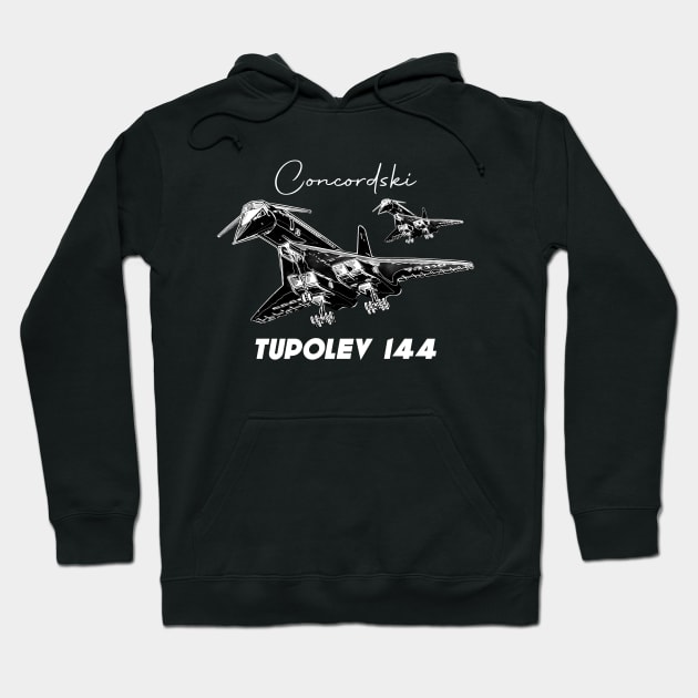 Tupolev-144 Hoodie by aeroloversclothing